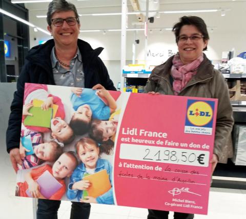 Lidl abonde la caisse des écoles d’Aussillon